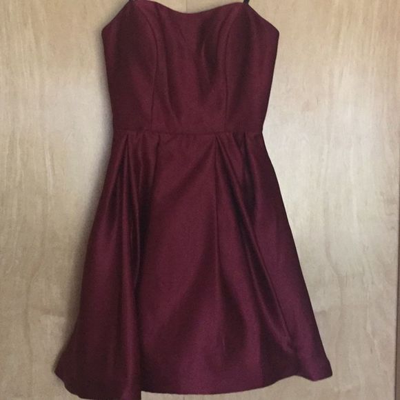 Betsy & Adam Womens Cocktail Dress Strapless Mini - Picture 2 of 9